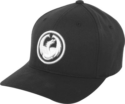 DRAGON CORP FLEX HAT BLACK L/X PART# 723-4146-00L