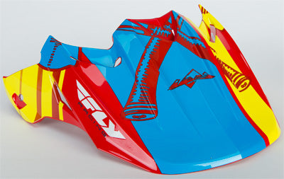 FLY SNOW HMK F2 REPLACEMENT VISOR RED/BLUE/YELLOW 73-48401