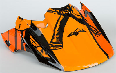 FLY SNOW HMK F2 REPLACEMENT VISOR BLACK/ORANGE 73-48403
