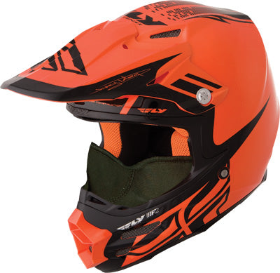 FLY SNOW F2 CARBON SNOW DUBSTEP HELMET BLACK/ORANGE X-SMALL 73-4910XS