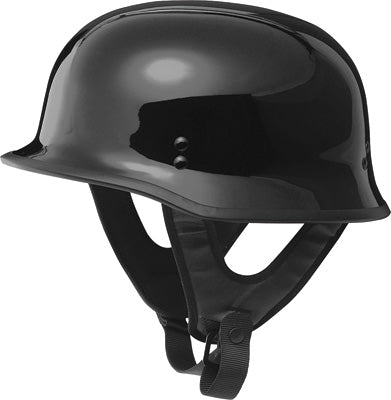FLY STREET 9MM GERMAN BEANIE HELMET GLOSS BLACK LARGE F73-8220~4