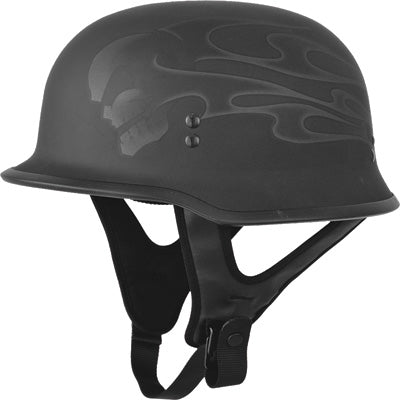 FLY STREET 9MM GERMAN BEANIE HELMET GHOST/SKULL 3X-LARGE F73-8222~7