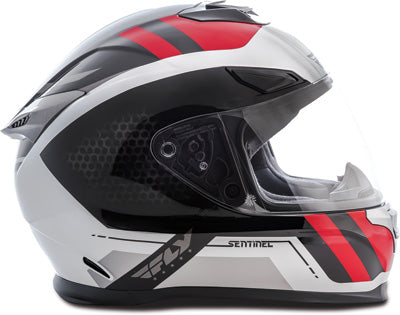 FLY STREET SENTINEL MESH HELMET GREY/RED LARGE 73-8324L
