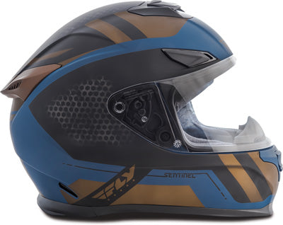 FLY STREET SENTINEL MESH HELMET TEAL/GOLD LARGE 73-8326L