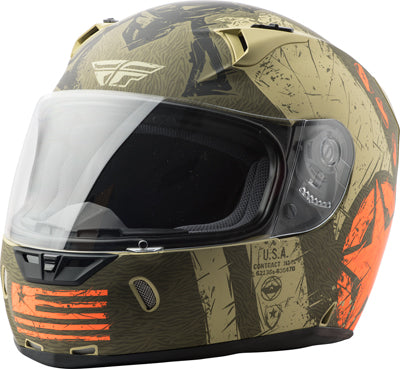 FLY STREET REVOLT LIBERATOR HELMET MATTE BROWN/ORANGE SM PART# 73-8373-2 NEW