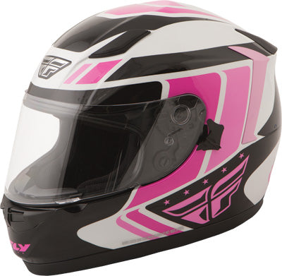 FLY STREET CONQUEST RETRO HELMET PINK/BLACK/WHITE X-SMALL 73-8419XS