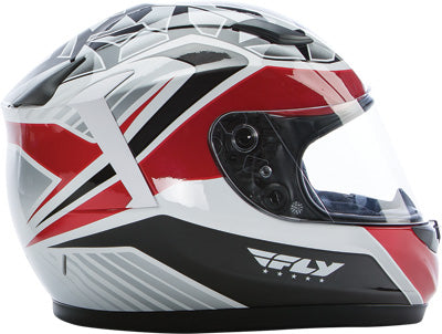 FLY STREET CONQUEST MOSAIC HELMET WHITE/RED/BLACK LARGE 73-8421L