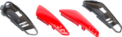 FLY STREET FLY LUXX FRONT JAW VENT RED L& R 4 PCS W/SCREWS 73-88812