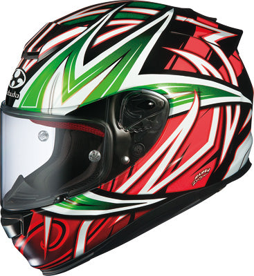 KABUTO RT-33 VELOCE HELMET BLACK/ORANGE/GREEN LARGE PART# 7868369