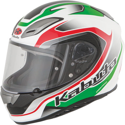 KABUTO AEROBLADE III TORRENT HELMET WHITE/GREEN/RED SMALL PART# 7889116