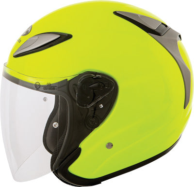 KABUTO AVAND II SOLID HELMET FLASH YELLOW X-SMALL PART# 7692007