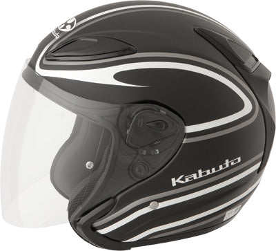KABUTO AVAND II STAID HELMET FLAT BLACK/WHITE X-LARGE PART# 7876421