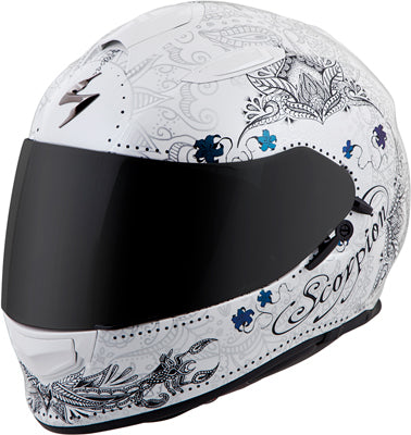 SCORPION EXO-T510 FULL-FACE AZALEA HELMET WHITE/SILVER X-SMALL T51-1312