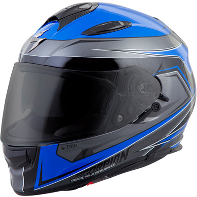 SCORPION EXO-T510 FULL-FACE TARMAC HELMET BLUE/BLACK LARGE T51-1025