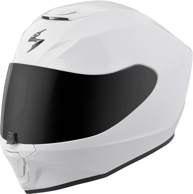 SCORPION EXO-R420 FULL-FACE SOLID HELMET WHITE MEDIUM 42-0054