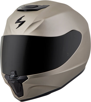 SCORPION EXO-R420 FULL-FACE SOLID HELMET TITANIUM MEDIUM 42-0204