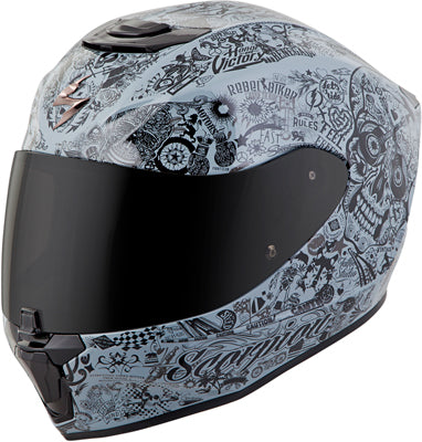 SCORPION EXO-R420 FULL-FACE SHAKE HELMET CEMENT GREY LARGE 42-1315