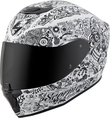 SCORPION EXO-R420 FULL-FACE SHAKE HELMET WHITE MEDIUM 42-1334