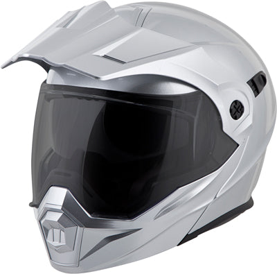 SCORPION EXO-AT950 MODULAR SOLID HELMET HYPERSILVER MEDIUM 95-0454