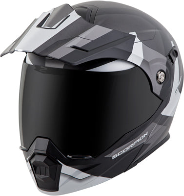 SCORPION EXO-AT950 COLD WEATHER HELMET W/DUAL PANE SHIELD SILVER XLARGE 95-1056-