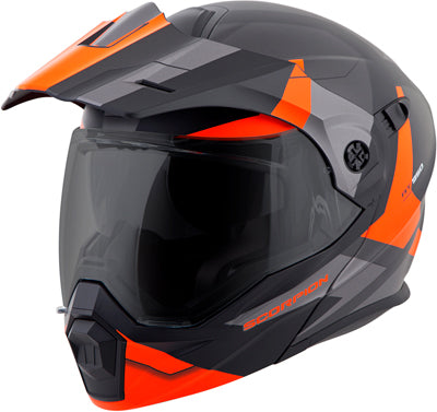 SCORPION EXO-AT950 COLD WEATHER HELMET W/DUAL PANE SHIELD ORANGE XLARGE 95-1086-