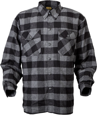 SCORPION COVERT FLANNEL BLACK MEDIUM BLACK/GREY SHIRT 13403-4