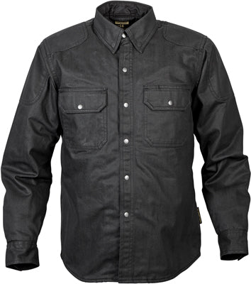 SCORPION COVERT WAXED SHIRT XLARGE WAXED RIDING SHIRT BLACK 13503-6