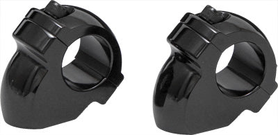 WEST-EAGLE OLD STYLE RISERS PULLBACK STYLE BLACK 1"X1" PART# 0356-BK