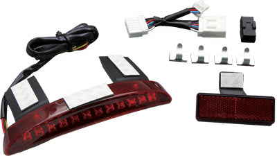 WEST-EAGLE LED CHOPPED FENDER TAILLIGHTS RED LENS PART# H5172-RD NEW