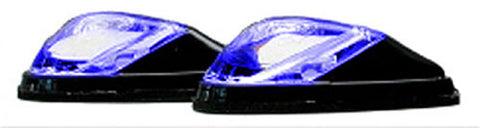 K&S LED MARKER LIGHTS MINI-FLUSH MT. BLK BODY BLUE (1 LED) 25-9530