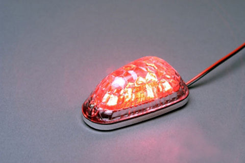 K&S 25-9731 LED MINI-MARKER LIGHT TRIANGLE BLACK RED 6 LEDS