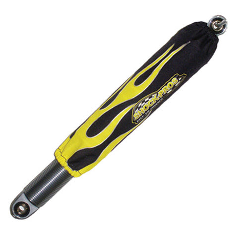 SHOCKPRO SHOCK COVERS BLACK W/YELLOW FLAMES PART# A201YLFL   NEW