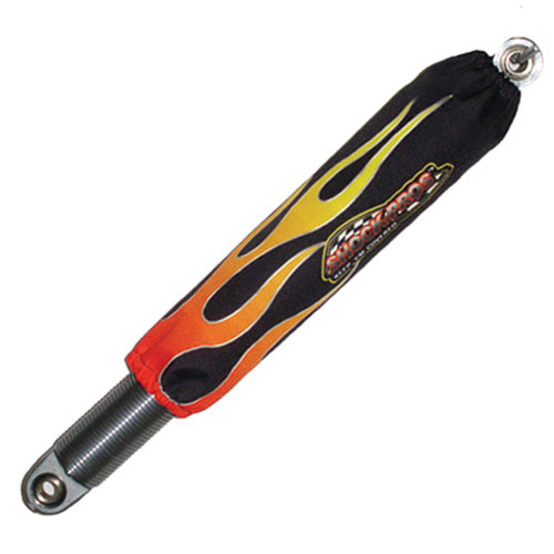 SHOCKPRO SHOCK COVERS BLACK W/ORANGE FLAMES PART# A108ORFL   NEW