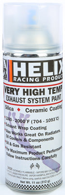 Helix Racing HELIX HI-TEMP FLAT BLACK 11OZ # 165-1020 NEW
