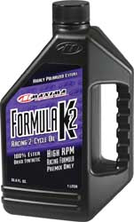 Maxima Racing Oils FORMULA K2 100% SYN. RACING PREMIX  # 22901 NEW