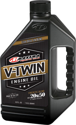 MAXIMA V-TWIN SYNTHETIC BLEND ENGINE OIL 20W-50 32OZ 30-14901