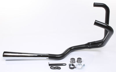 MAC MAC FULL SYS 2/1 MEGAPHONE HONDA BLACK/CHROME PART# 801-0503 NEW