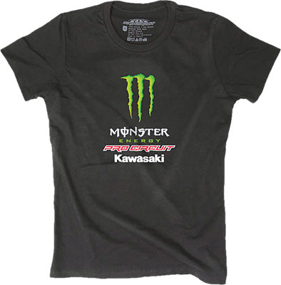 Pro Circuit Racing P/C TEAM MONSTER LADIES T-SHIRT BLK SM # PC0127-0210 NEW