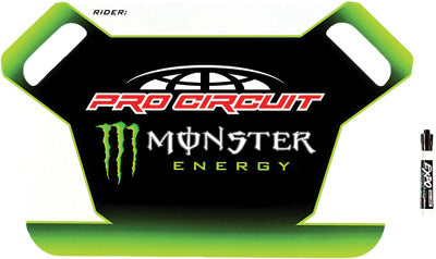 PRO CIRCUIT MONSTER ENERGY PIT BOARD W/MARKER PART# 55146