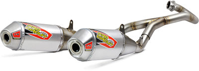 PRO CIRCUIT T-6 STAINLESS STEEL DUAL EXHAUST SYSTEM 0111745G2