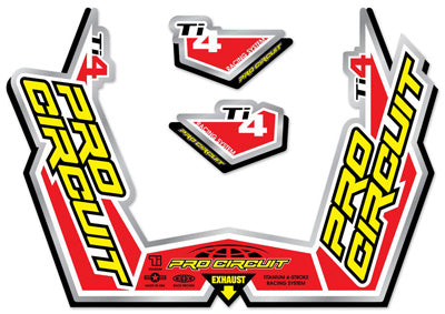 Pro Circuit Racing T-4S STICKER KIT # DC09T4S NEW