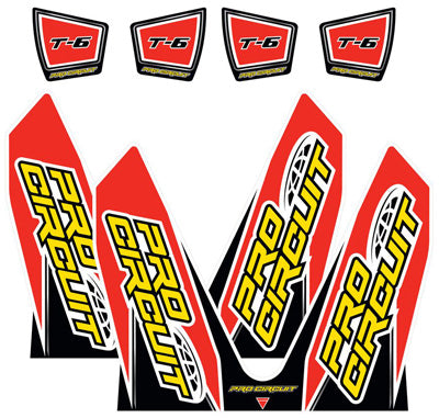 Pro Circuit Racing REPL T-6 WRAP AND CAP DECAL # DC14T6 NEW