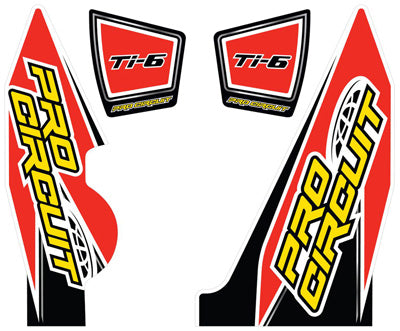 Pro Circuit Racing REPL TI-6 WRAP AND CAP DECALS # DC14TI6-CRF NEW