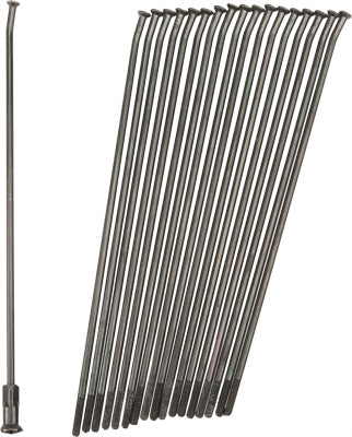 PRO-WHEEL DOUBLE BUTTED SPOKES BLACK/BLACK REAR 19 36/PK PART# 19-B209209-2 NEW