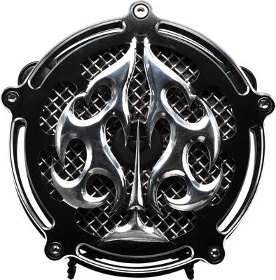 PREC. BILLET BILLET AIR CLEANER ACE'S WILD (BLACK) ACE-210-4H-BLK