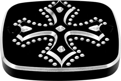 PREC. BILLET UPPER BRAKE CYLINDER COVER DARKSIDE (BLACK) PART# DRK-110-02UP-BLK