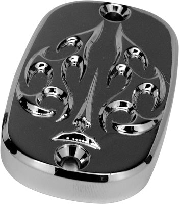 PREC. BILLET LOWER BRAKE CYLINDER COVER ACE'S WILD (CHROME) PART# ACE-340-02UP-C
