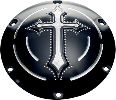 PREC. BILLET DERBY COVER DARKSIDE (BLACK) PART# DRK-230-SPT-BLK NEW