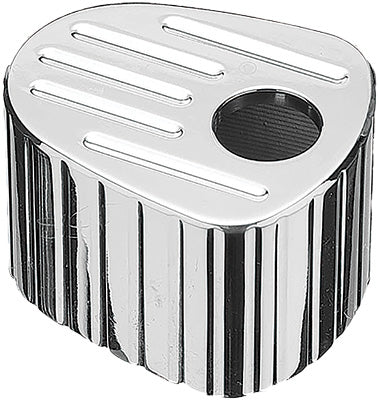 PREC. BILLET IGNITION COVER FLUTED (CHROME) PART# TML-540-08UP-CHR