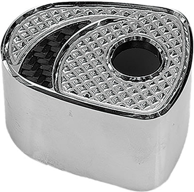 PREC. BILLET IGNITION COVER BLACK LABEL (CHROME) PART# BLB-540-08UP-CHR/BLK